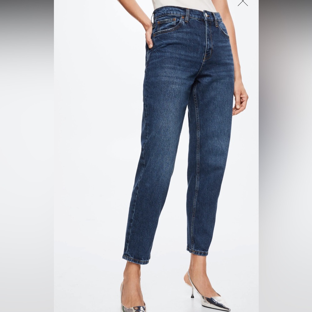 Mango Mom comfort high-rise jeans